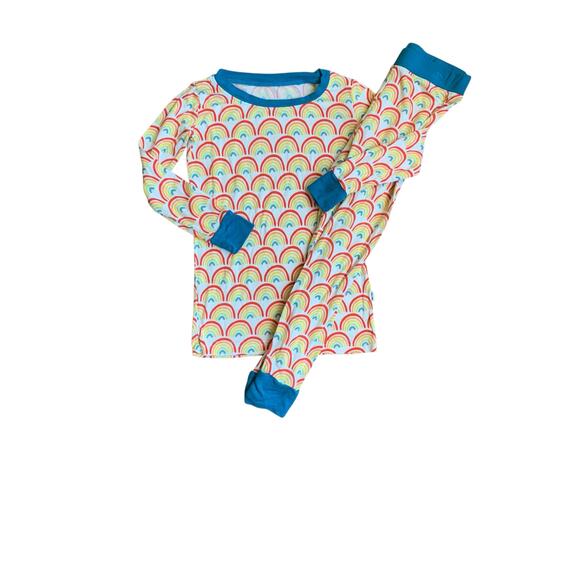 Little Sleepies Primary Rainbows Pajamas - Picture 1 of 9